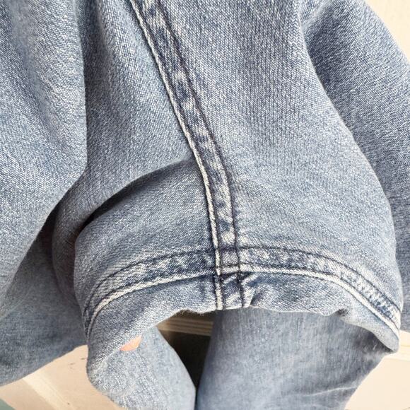 Boden High Waisted Pleated Front Tapered Mom Cropped Jeans 8 Retro Style Raw Hem - Picture 14 of 15